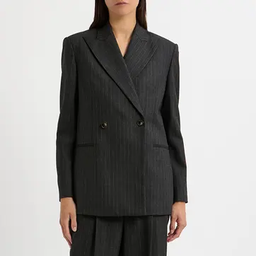 Charcoal Pinstripe Blazer