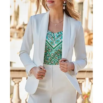 Ivory Shawl Collar Blazer
